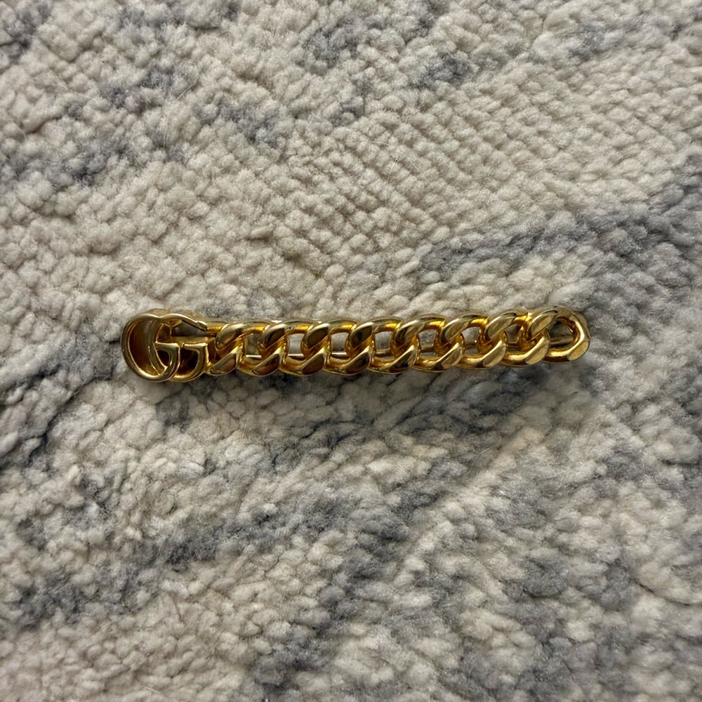Gucci Gold-Tone Chain Hair Accessory